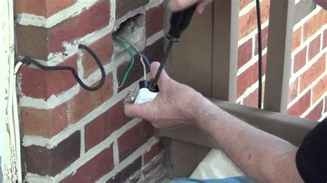 how to mount an outside electrical box|adding electrical outlet outside.